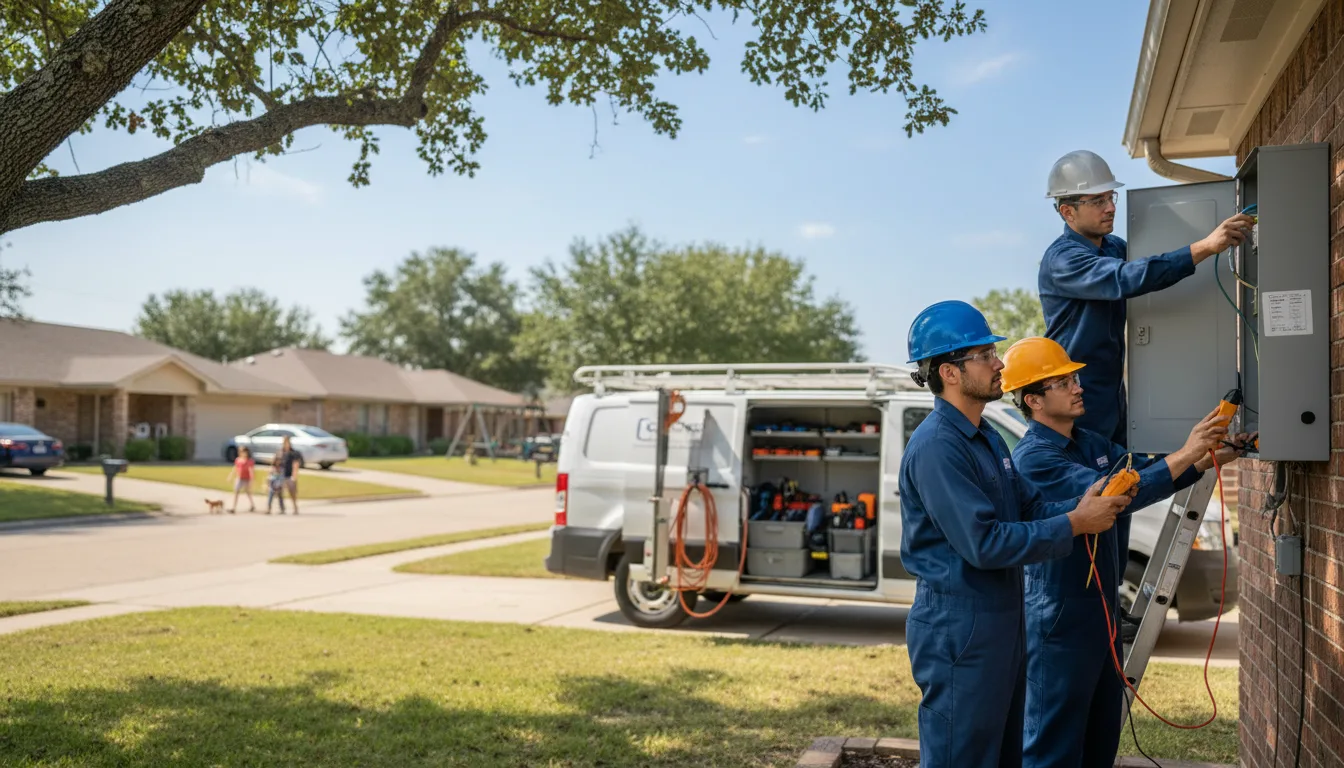 Certified electrician providing emergency electrical services in Palmer, NE